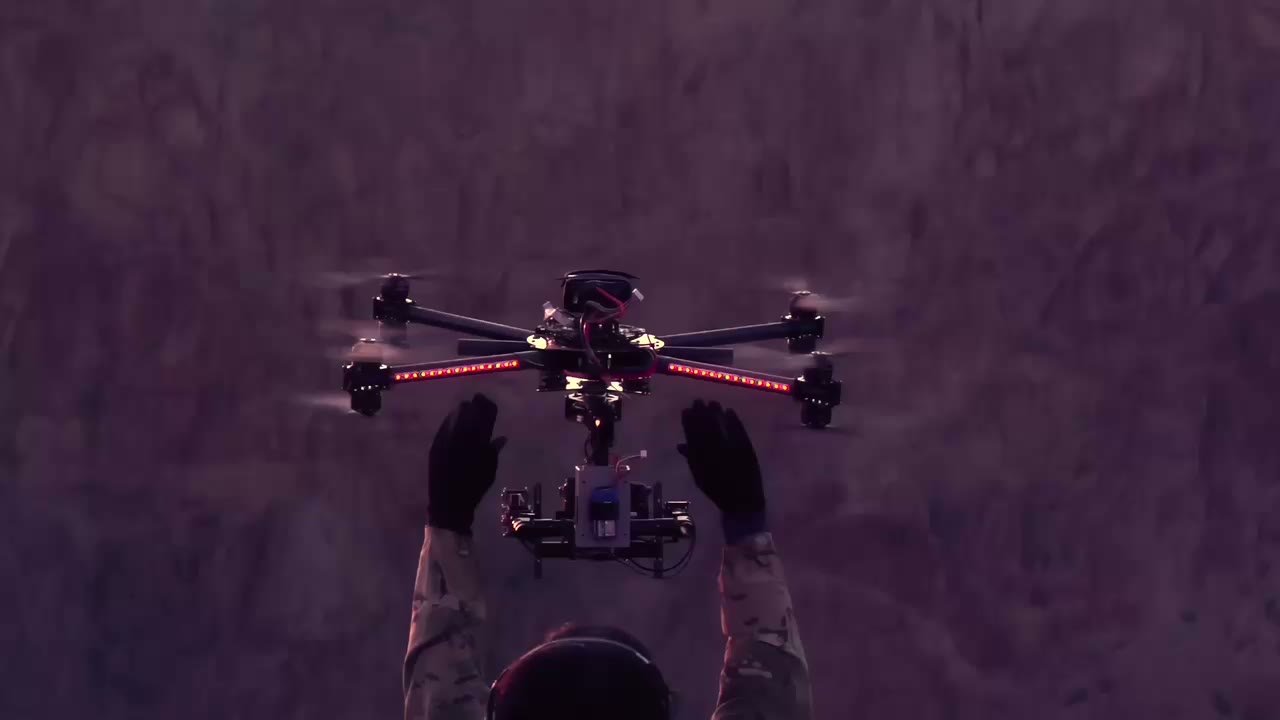 Night drone operation